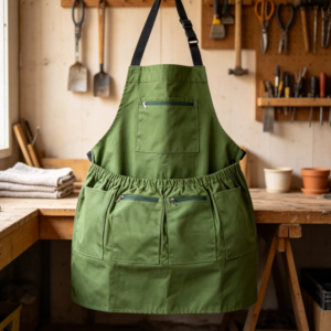 Adjustable Garden Harvest Apron with Pockets, Fruit Picking and Weeding Work Apron for Gardeners