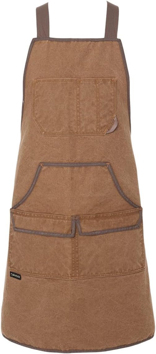 Heavy Duty Canvas Work Apron, Durable Utility Apron for Workshop, Gardening and Outdoor Tasks