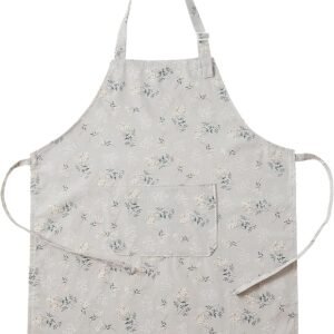 Vintage Style Adjustable Apron with Pockets, Multi Purpose Apron for Baking, Cooking, BBQ, Gardening and Home Use
